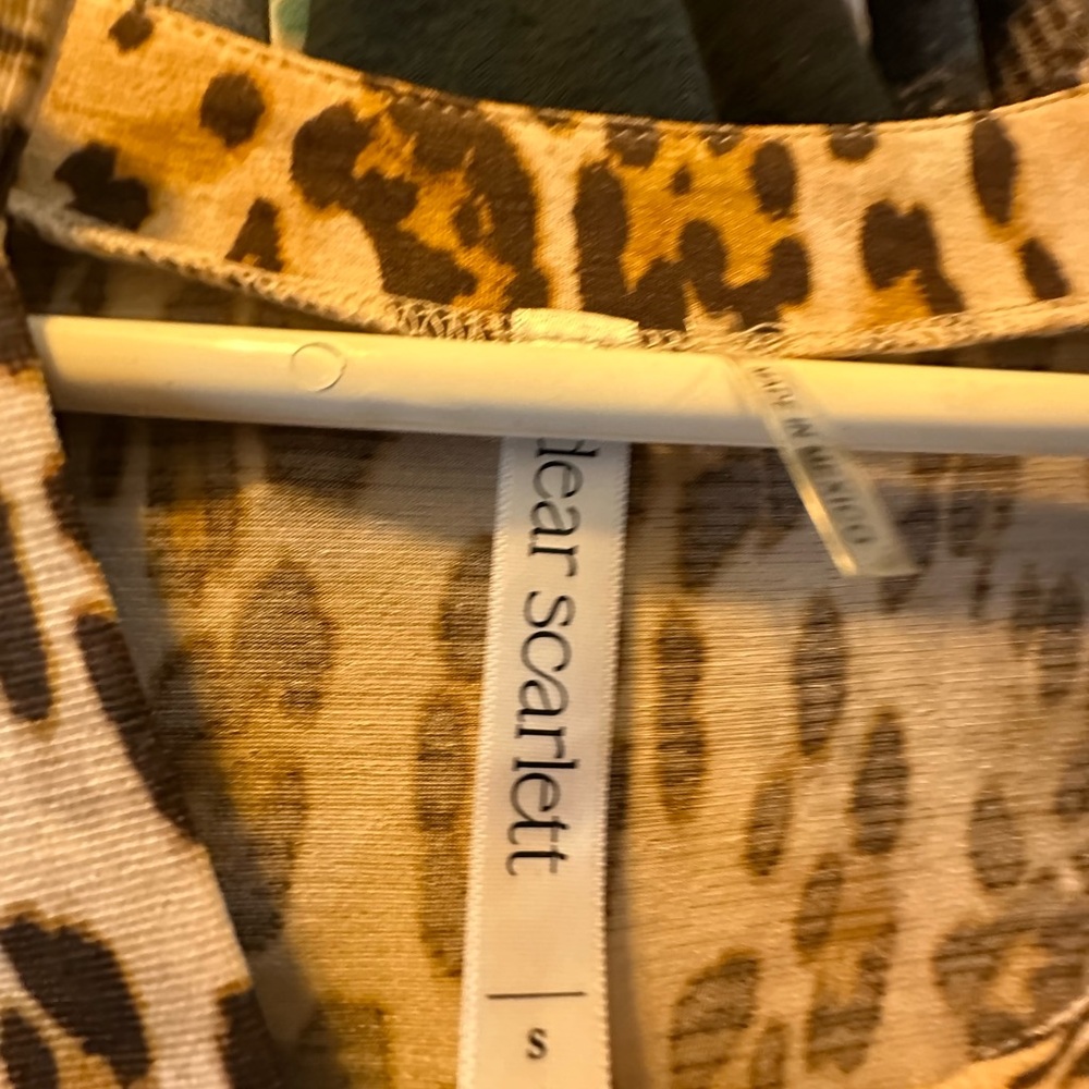 Dear Scarlett Leopard Print Top